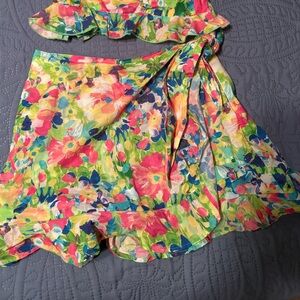 Show Me Your MuMu Vibrant Floral Skort